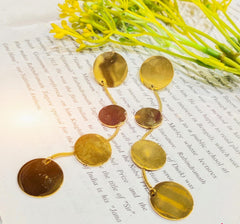 Classic Golden Plated Minimal Circle Westren Earrings (Copy)